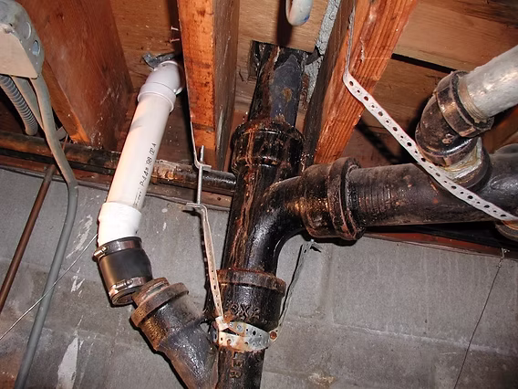 Safe Foundation Lifting Even With Aging Cast Iron Plumbing