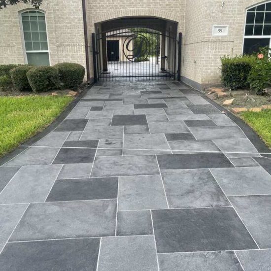 Custom Decorative Concrete Walkway Installation in Dallas