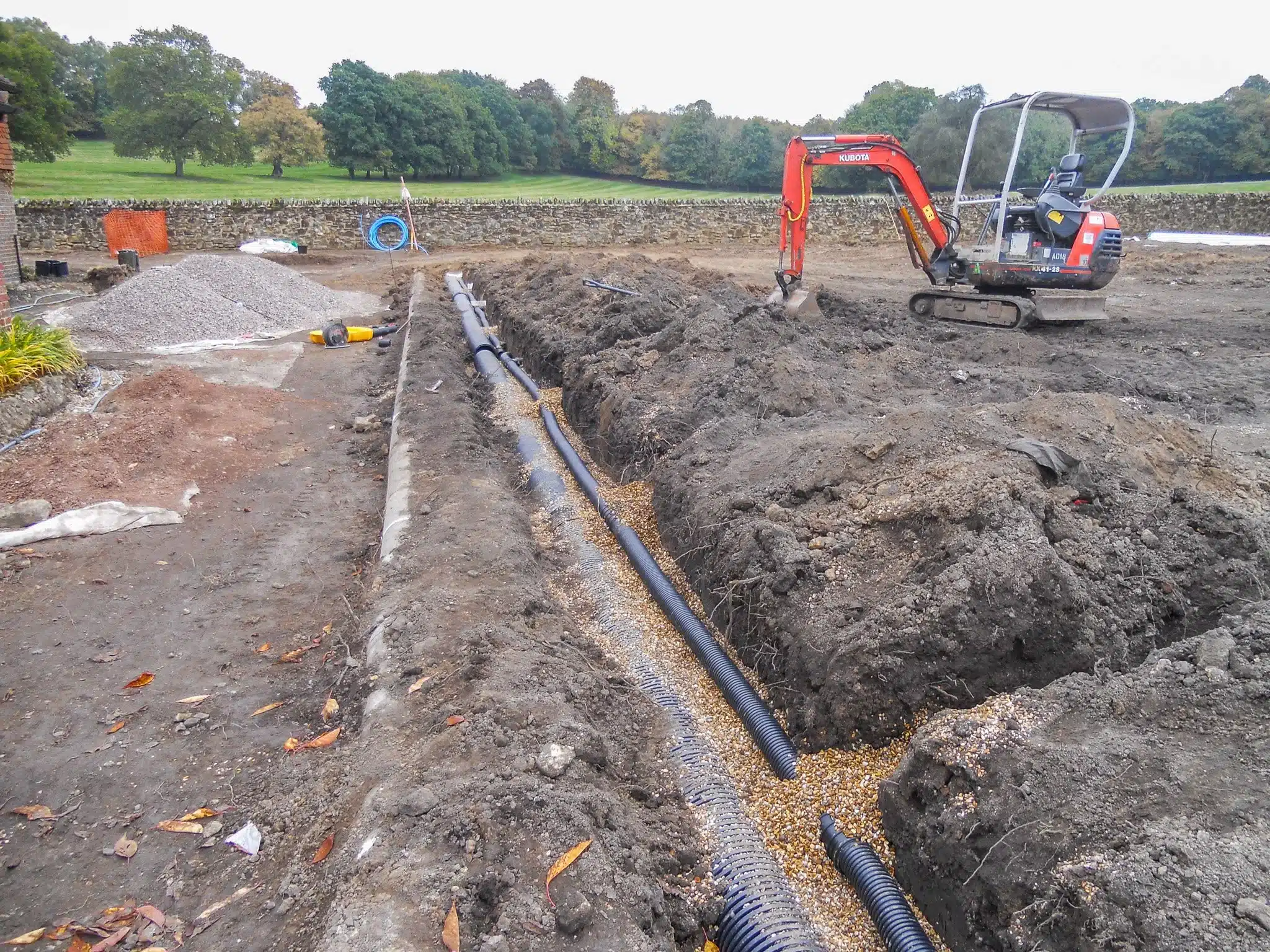 Establishing Positive Drainage Away from the Foundation