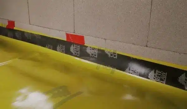 Step One is Subgrade and Vapor Barrier Placement.