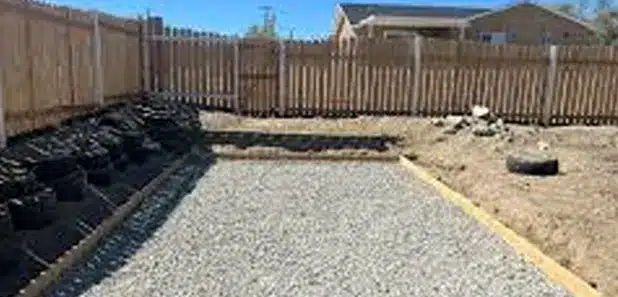 tear out old landscaping